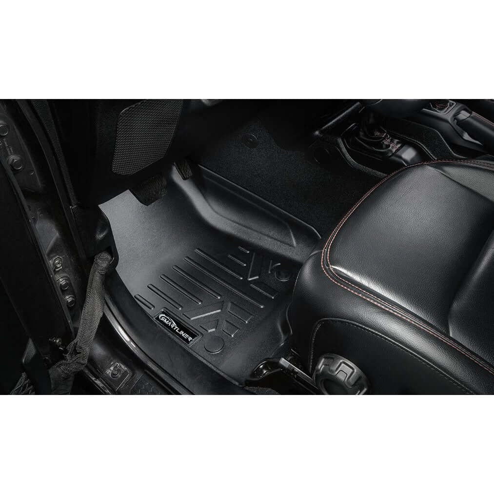 SMARTLINER Floor Liners for 2021-2026 Jeep Wrangler 4xe (With Trail-Rail system)