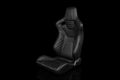 Braum Elite-X Series Sport Seats - Black Diamond (Grey Stitching) Pair - Universal