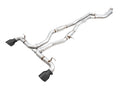 AWE Resonated Track Edition Cat-Back Exhaust (5in Diamond Black Tips) - 2020-2024 Toyota GR Supra