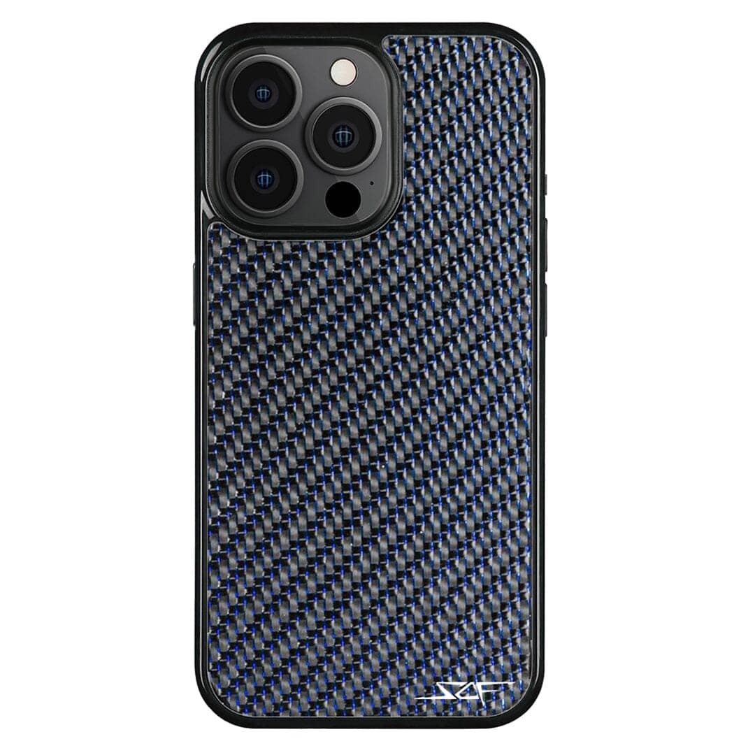 iPhone | Blue Lace Carbon Fiber Case | CLASSIC Series