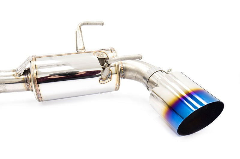 MXP Comp RS TI Tips Catback Exhaust System Blue Tips - 2013-2016 Scion FR-S / 2013-2024 Subaru BRZ / 2017-2024 Toyota GR86