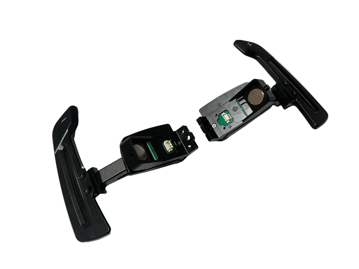 Kies Motorsports Porsche 992 Aluminum Alloy (Black) w/ Carbon Fiber Option Magnetic Paddle Shifters