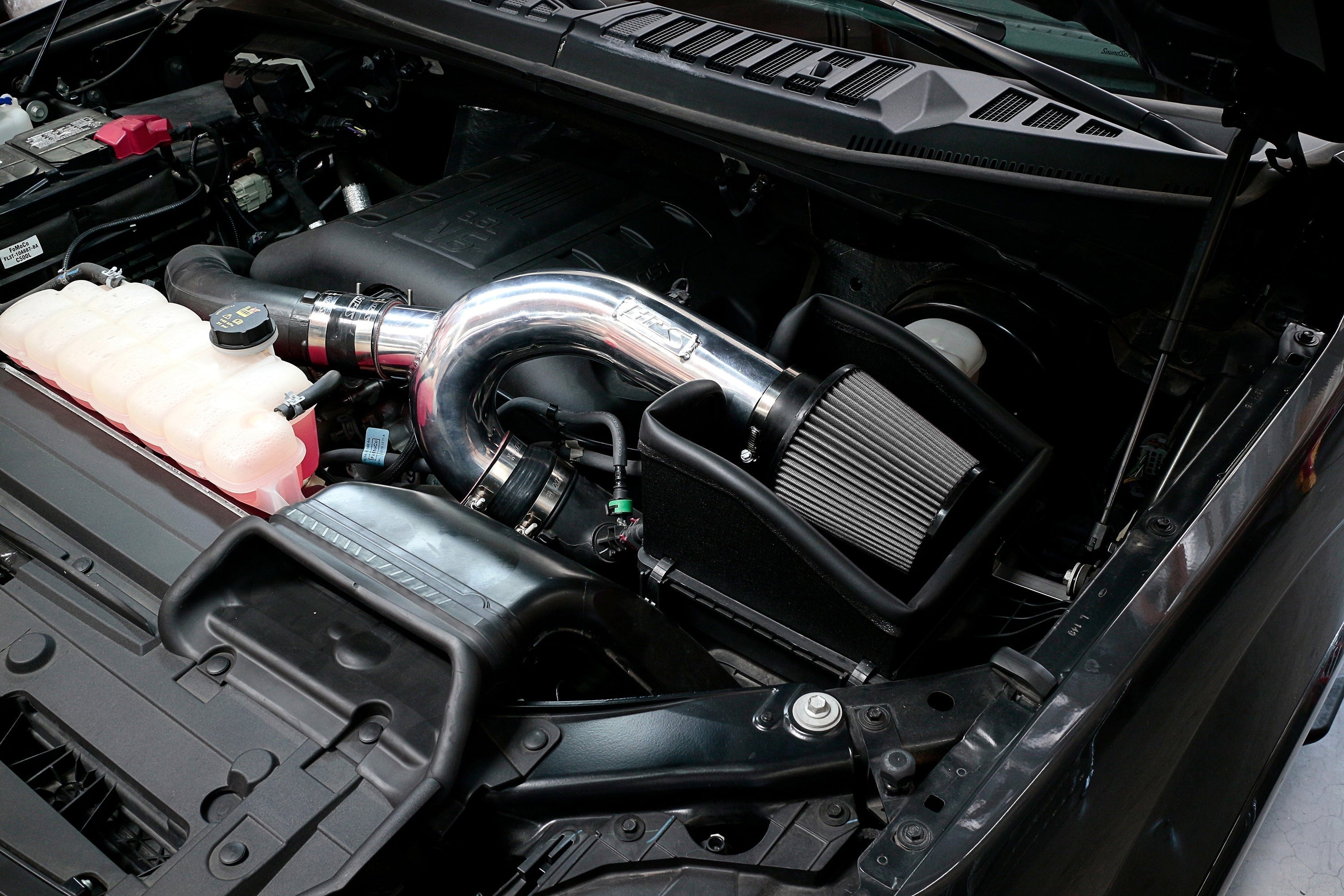 HPS Performance Air Intake Kit with Heat Shield, 2018-2024 Ford Expedition 3.5L V6 EcoBoost Twin Turbo, 827-787