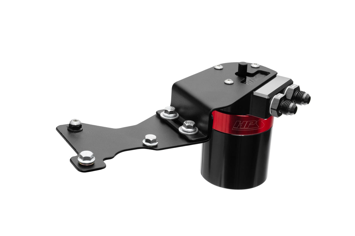 HPS Performance Aluminum Oil Catch Can Kit 2006-2013 Lexus IS350 3.5L V6, Red, 860-025