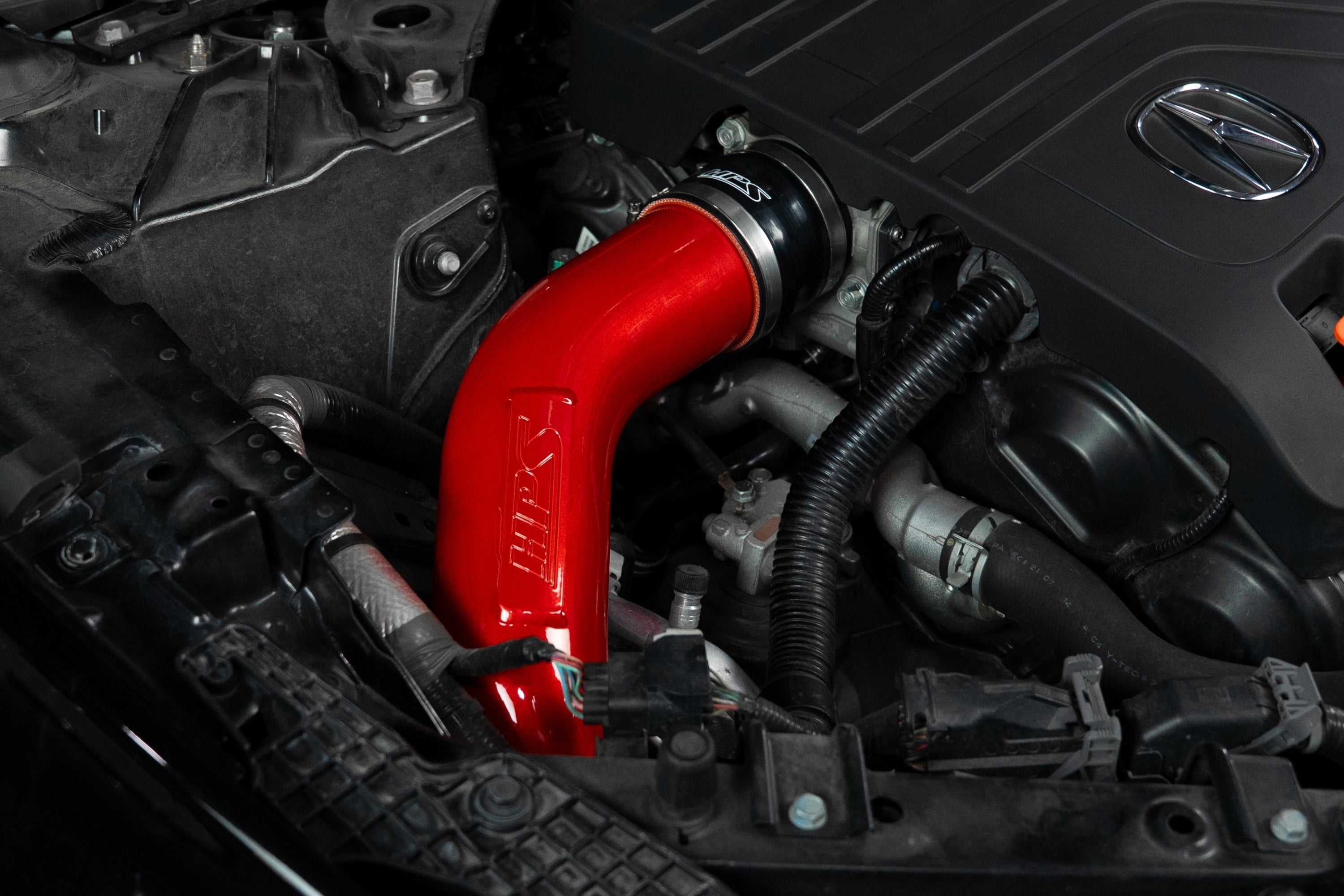 HPS Intercooler Charge Pipe (Cold and Hot Side), 2021-2025 Acura TLX Type S 3.0L Turbo, Red, 17-164R