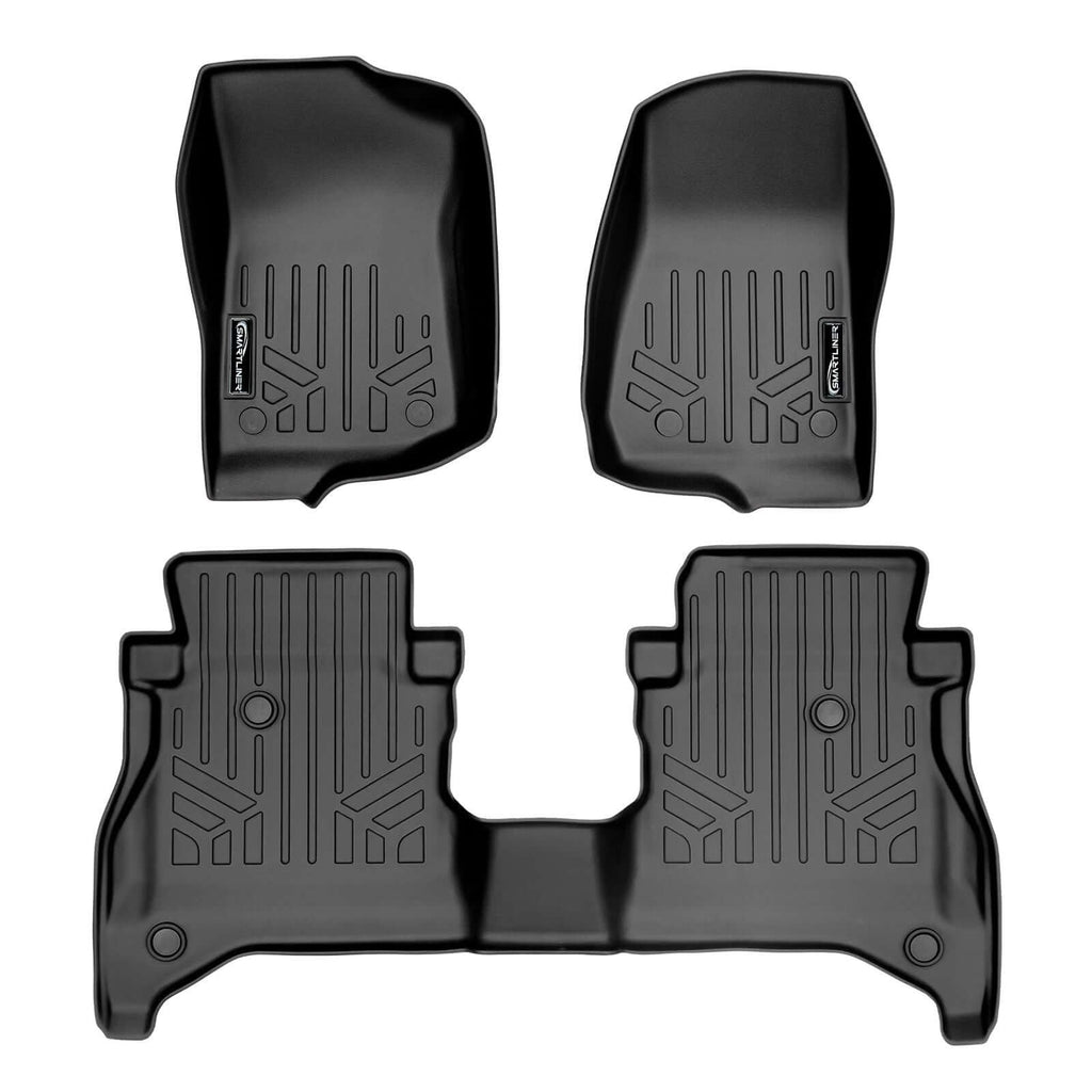SmartCoverageTM Floor Liners For 2020-2026 Jeep Gladiator with Non Lockable Rear Underseat Storage