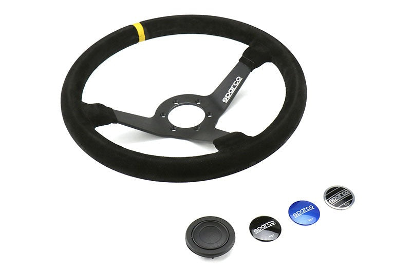Sparco R 345 Black Suede Steering Wheel - Universal