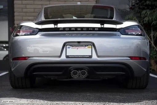Porsche 718 Cayman / Boxster Bolt-On X-Pipe With Tips Straight Cut Single Wall Tips