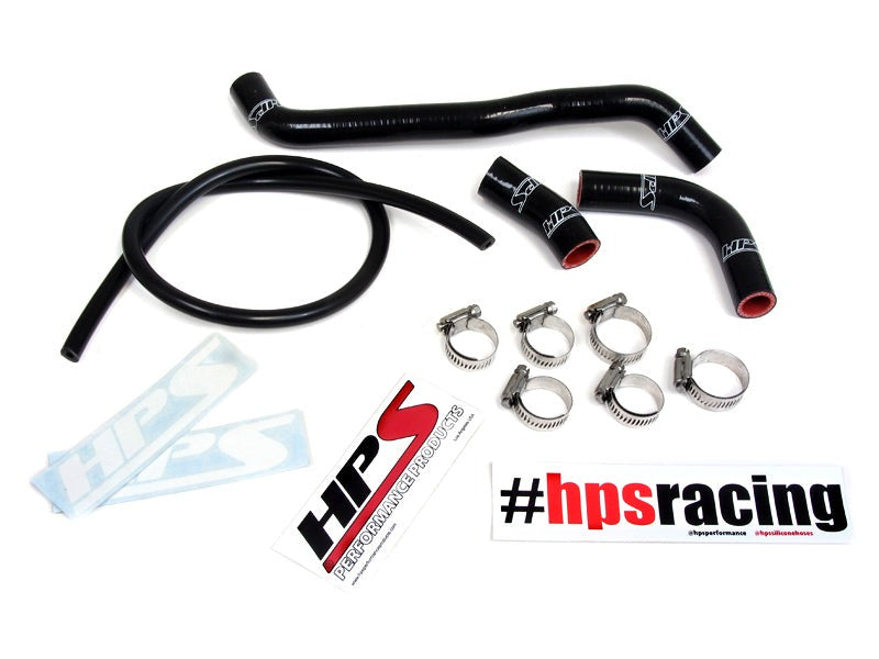 HPS Black Reinforced Silicone Radiator Hose Kit Suzuki 00-08 DRZ400S DRZ400SM