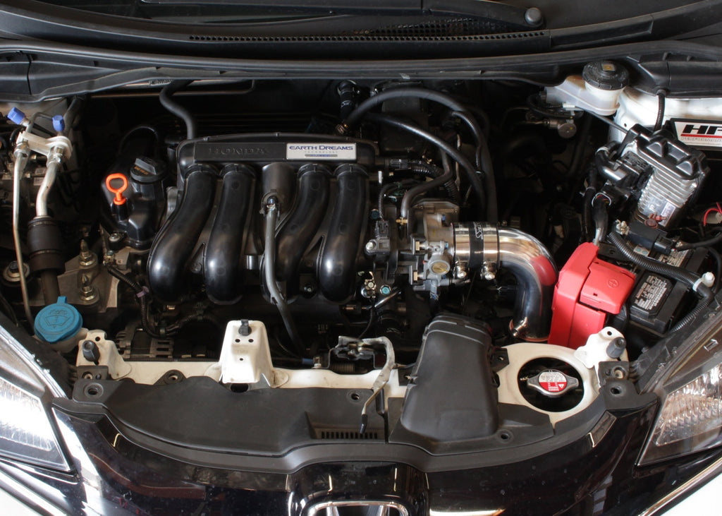 HPS Performance Cold Air Intake Kit 2015-2018 Honda Fit 1.5L Manual Trans., Converts to Shortram, Polish