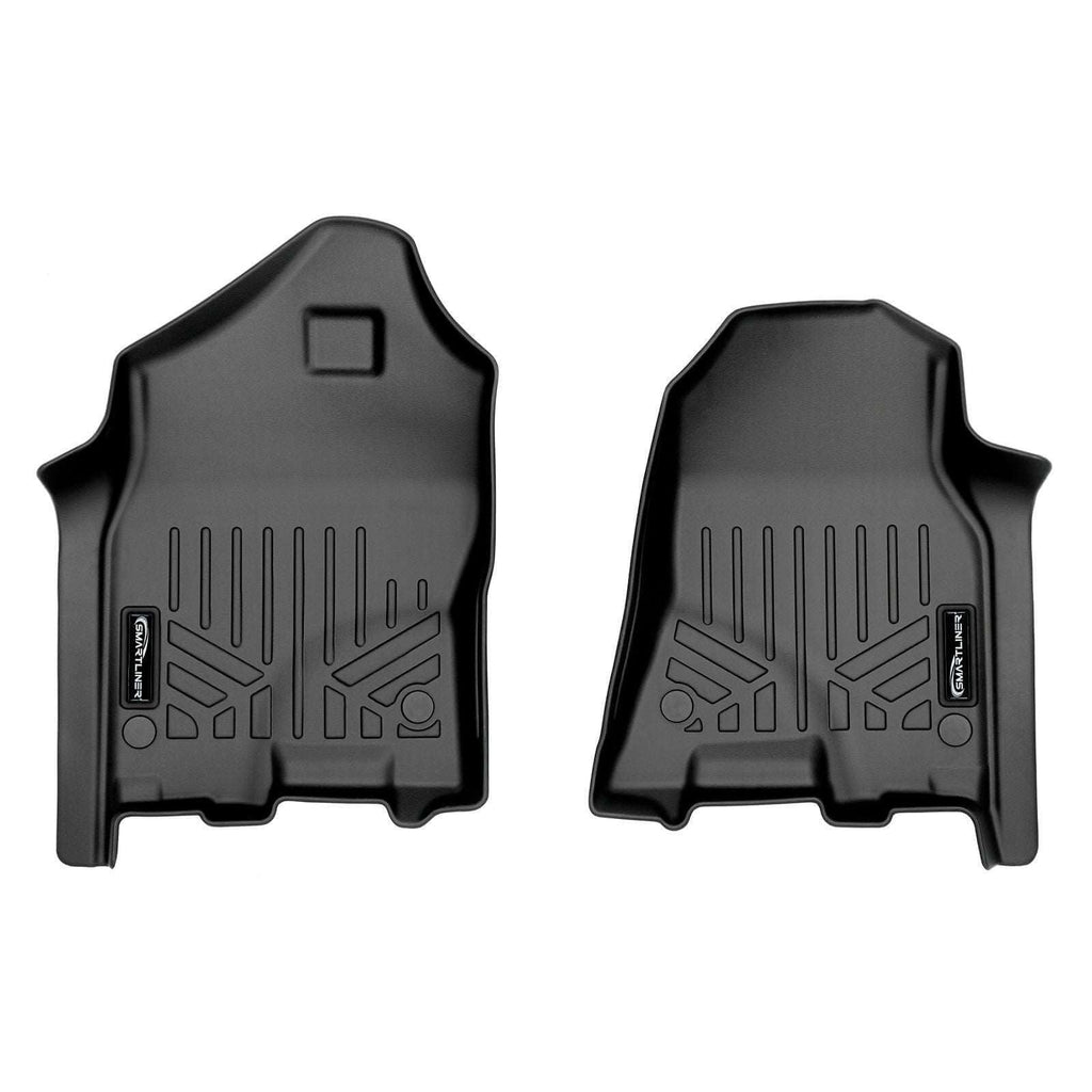 SMARTLINER Custom Fit Floor Liners For 2019-2024 Ram 1500 Quad Cab Vinyl Floor without Rear Underseat Storage Box