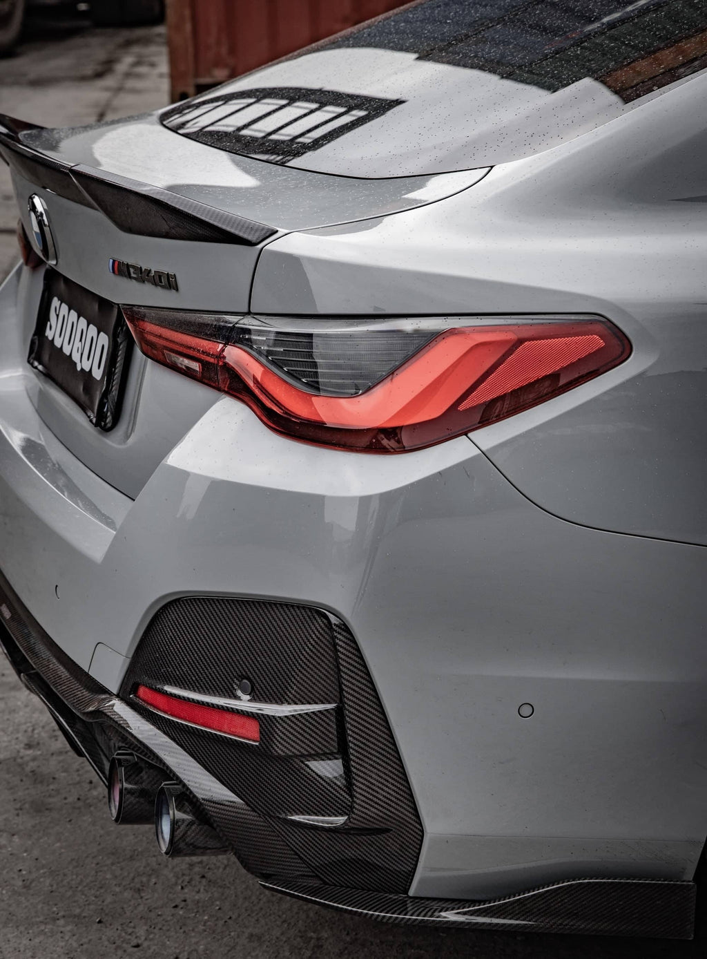 G26 SQ Style Dry Carbon Rear Bumper Trim