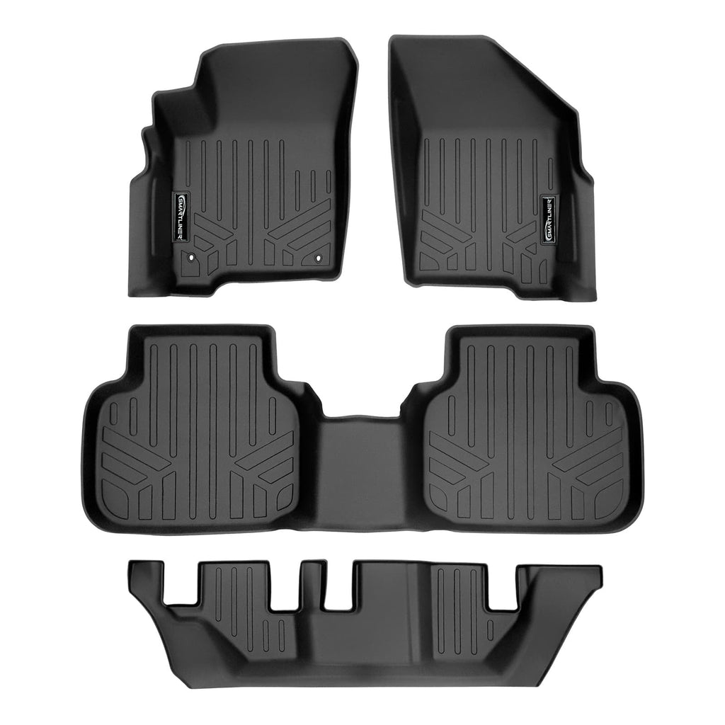 SMARTLINER Floor Liners for 2010 - 2020 Dodge Journey (with 1st Row Dual Floor Hooks)