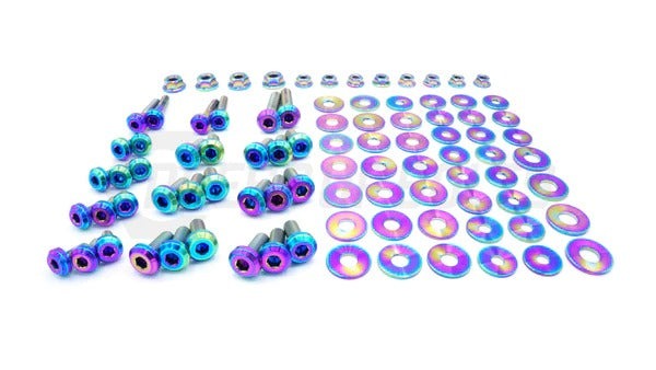 Dress Up Bolts Stage 2 Titanium Hardware Engine Bay Kit (True Burned) - 2020-2024 Toyota Supra MKV