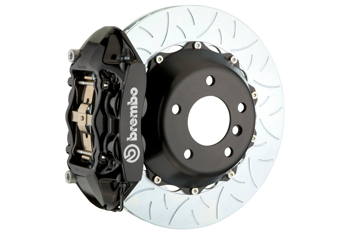 Brembo GT Systems 4 Piston Front Big Brake Kit Black Slotted Rotors - 2013-2021 Scion FR-S / Subaru BRZ / Toyota 86