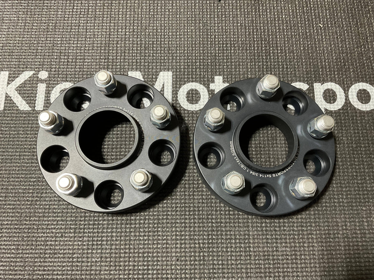 OPEN BOX - Kies Spacers 5x114 Bolt Pattern (25mm Thickness) Center Bore 64.1