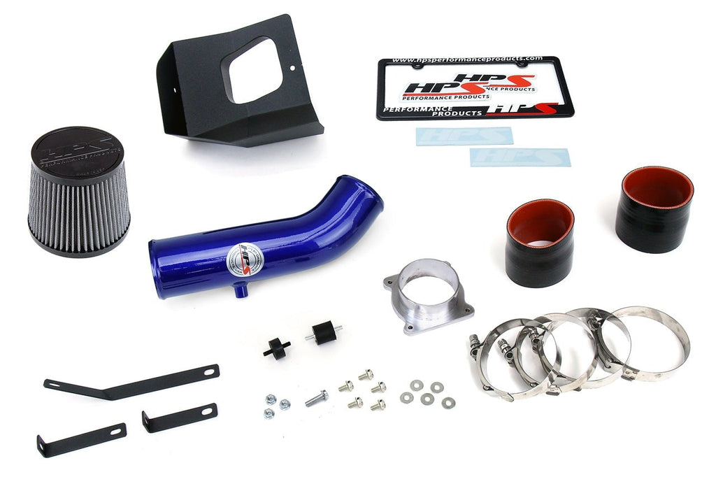 HPS Performance Shortram Air Intake Kit 2003-2006 Nissan 350Z 3.5L V6, Includes Heat Shield, Blue