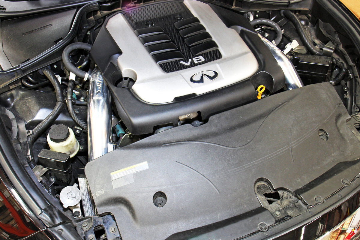 HPS Shortram Air Intake Kit 2011-2013 Infiniti M56 5.6L V8, Includes Heat Shield, 827-688