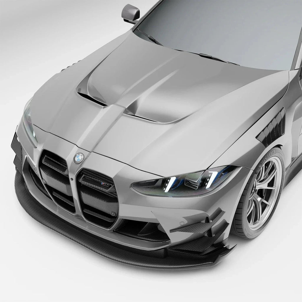 Revozport Carbon Fiber Front Air Dam for BMW G80 G81 M3 G82 G83 M4 2021-2024