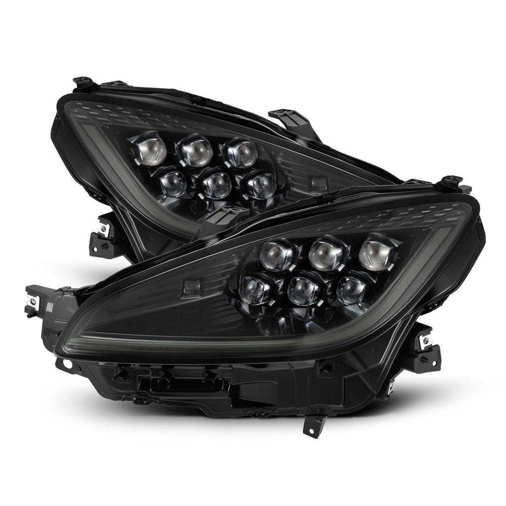 Alpharex Nova Series LED Projector Headlights - Alpha Black - Activation Light w/ Sequential Signal / Switchback DRL - 2022-2024 Toyota GR86 / Subaru BRZ