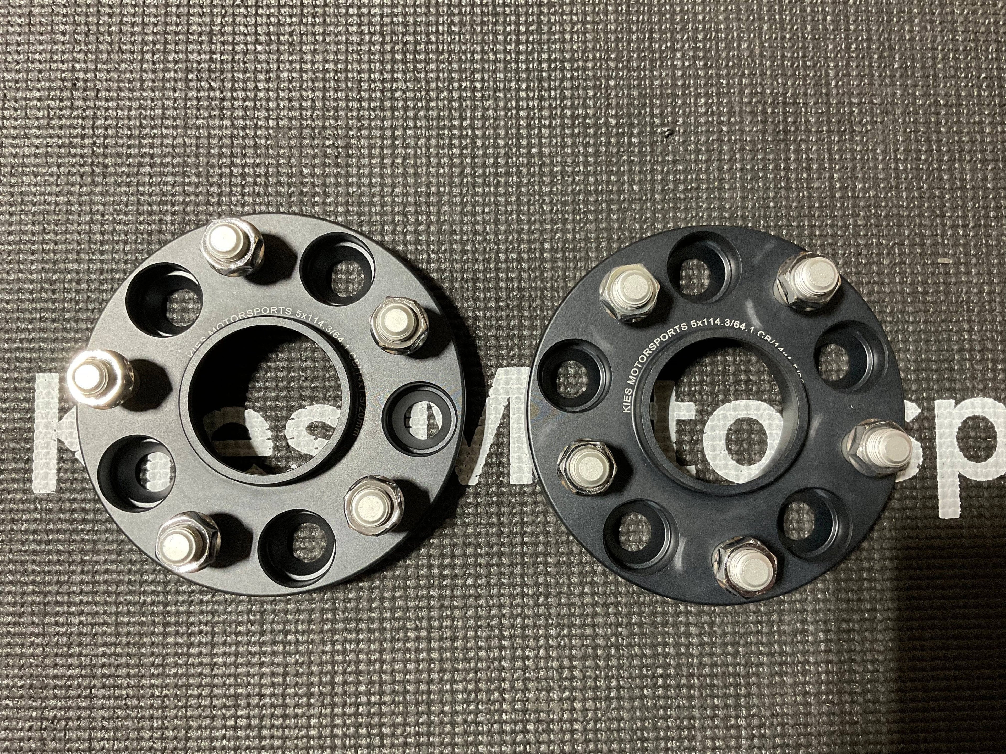 OPEN BOX - Kies Spacers 5x114 Bolt Pattern (20mm Thickness) Center Bore 64.1