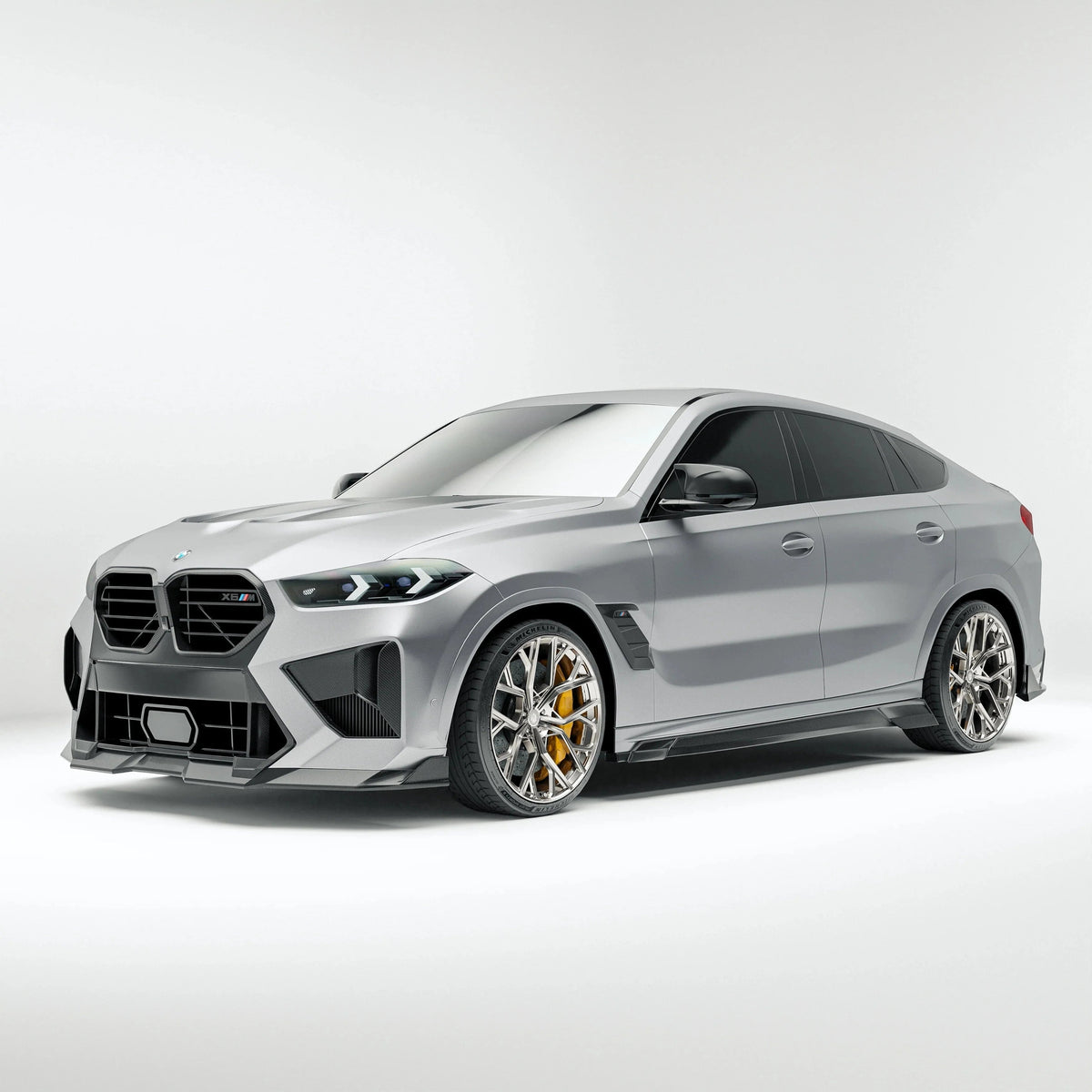Revozport Carbon Fiber Front Lip Diffuser for BMW X6M F96 LCI (2023+)