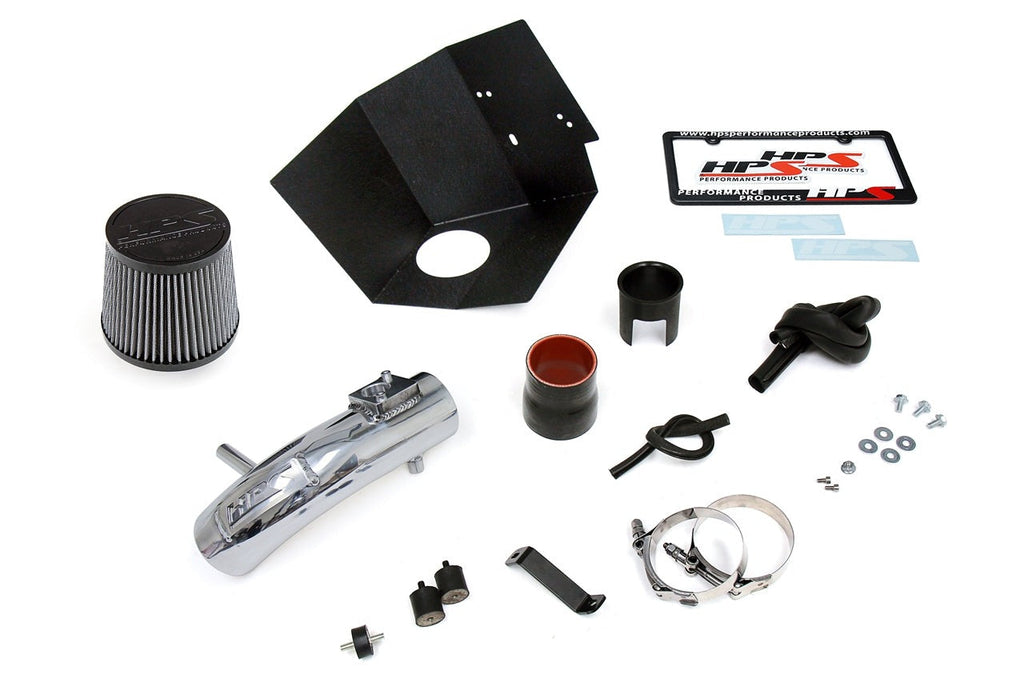 HPS Performance Shortram Air Intake Kit 2016 Scion iM 1.8L, Includes Heat Shield, Polish