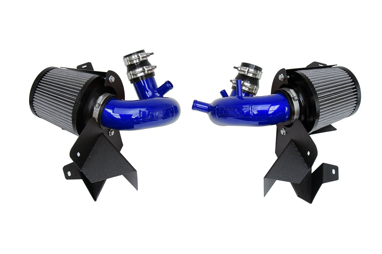 HPS Shortram Air Intake Kit 2018-2024 Kia Stinger 3.3L V6 Twin Turbo, Includes Heat Shield, 827-672