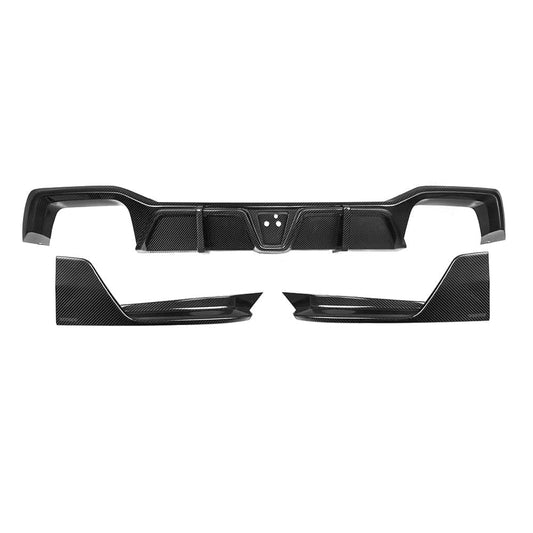 X4M F98 LCI SQ Style Dry Carbon Fiber Rear Diffuser