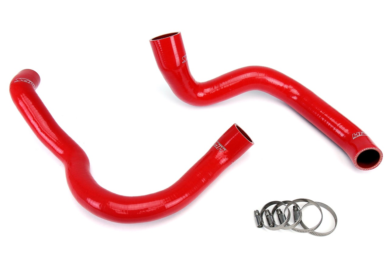 HPS Red Reinforced Silicone Radiator Hose Kit Coolant Jeep 91-01 Cherokee XJ 4.0L