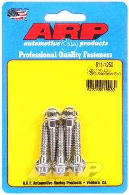 ARP 1/4in x 20 - 1.25in UHL 12pt SS Bolt (Set of 5)