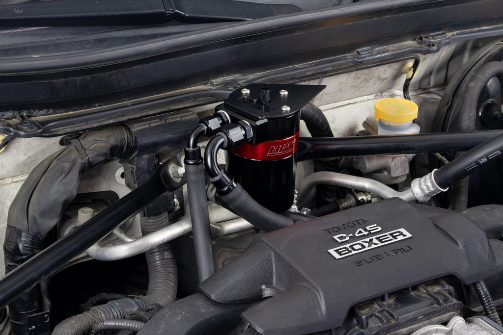 HPS Performance Aluminum Oil Catch Can Kit 2017-2020 Toyota 86 2.0L FA20, 860-030