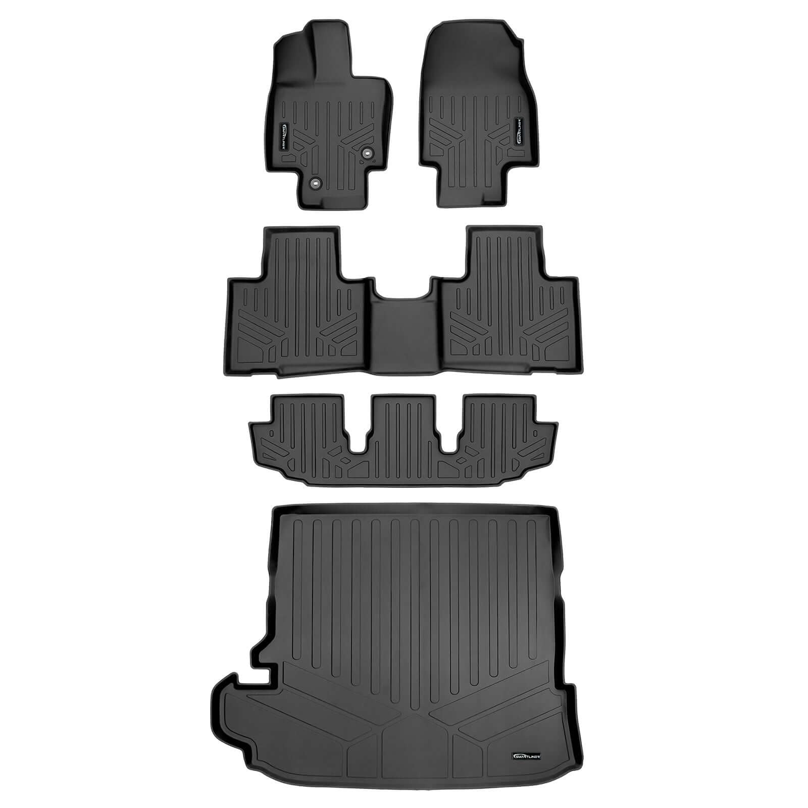 SMARTLINER Floor Liners for 2020-2026 Toyota Highlander (Fits models without Subwoofer)