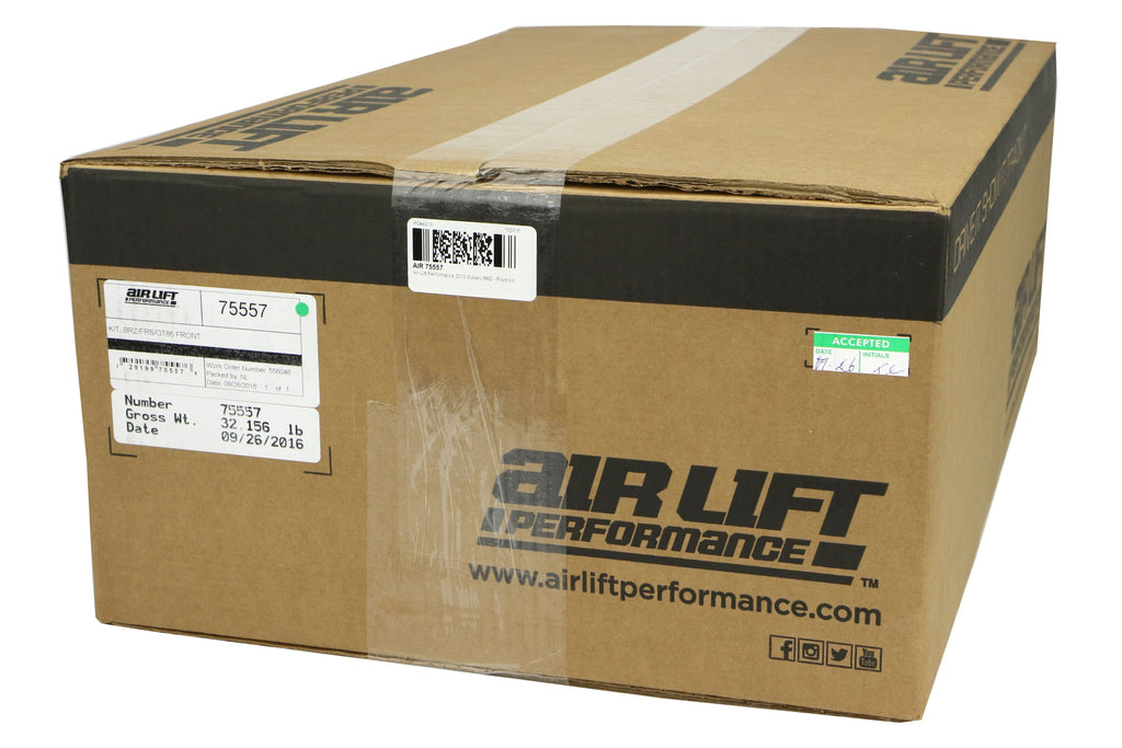 Air Lift Performance Front Air Suspension Kit - 2013-2021 Scion FR-S / Subaru BRZ / Toyota 86