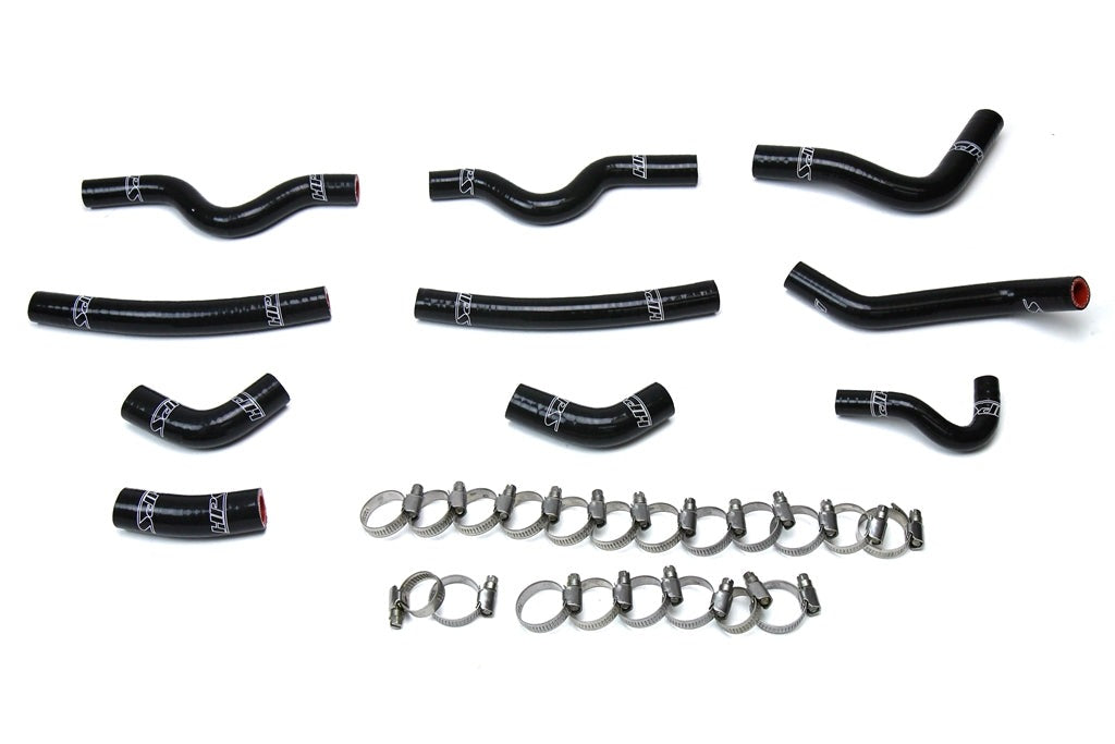 HPS Black Reinforced Silicone Heater Hose Kit Coolant Lexus 98-07 LX470 4.7L V8