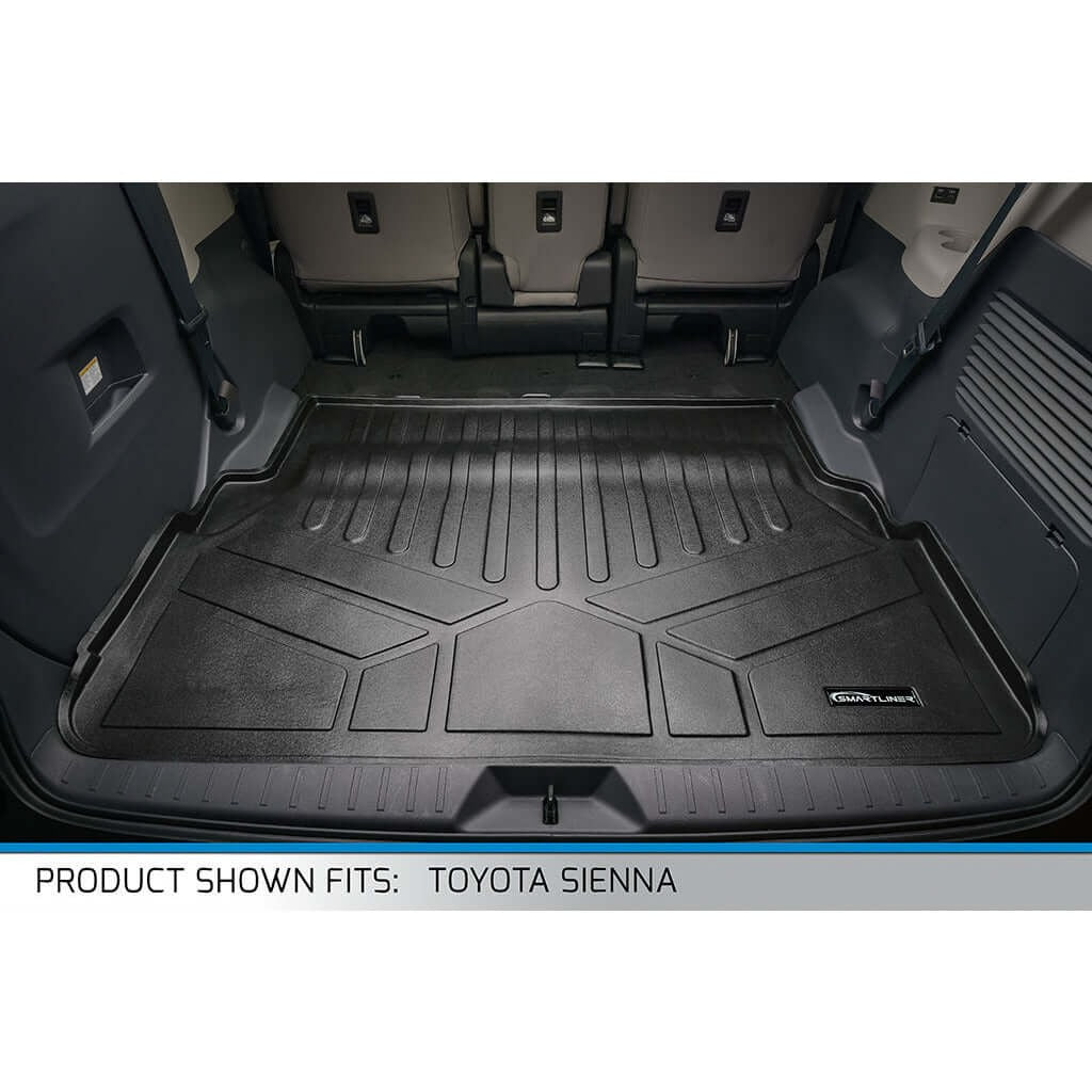 SMARTLINER Custom Fit Floor Liners For 2021-2026 Toyota Sienna with 2nd Row Bucket Seats no Spare Tire