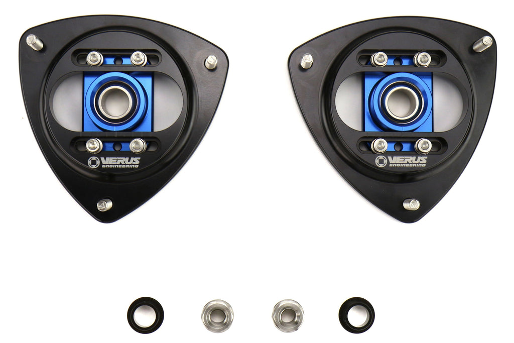 Verus Engineering Front Camber Plate Kit Blue - 2013-2021 Scion FRS / Subaru BRZ / Toyota 86