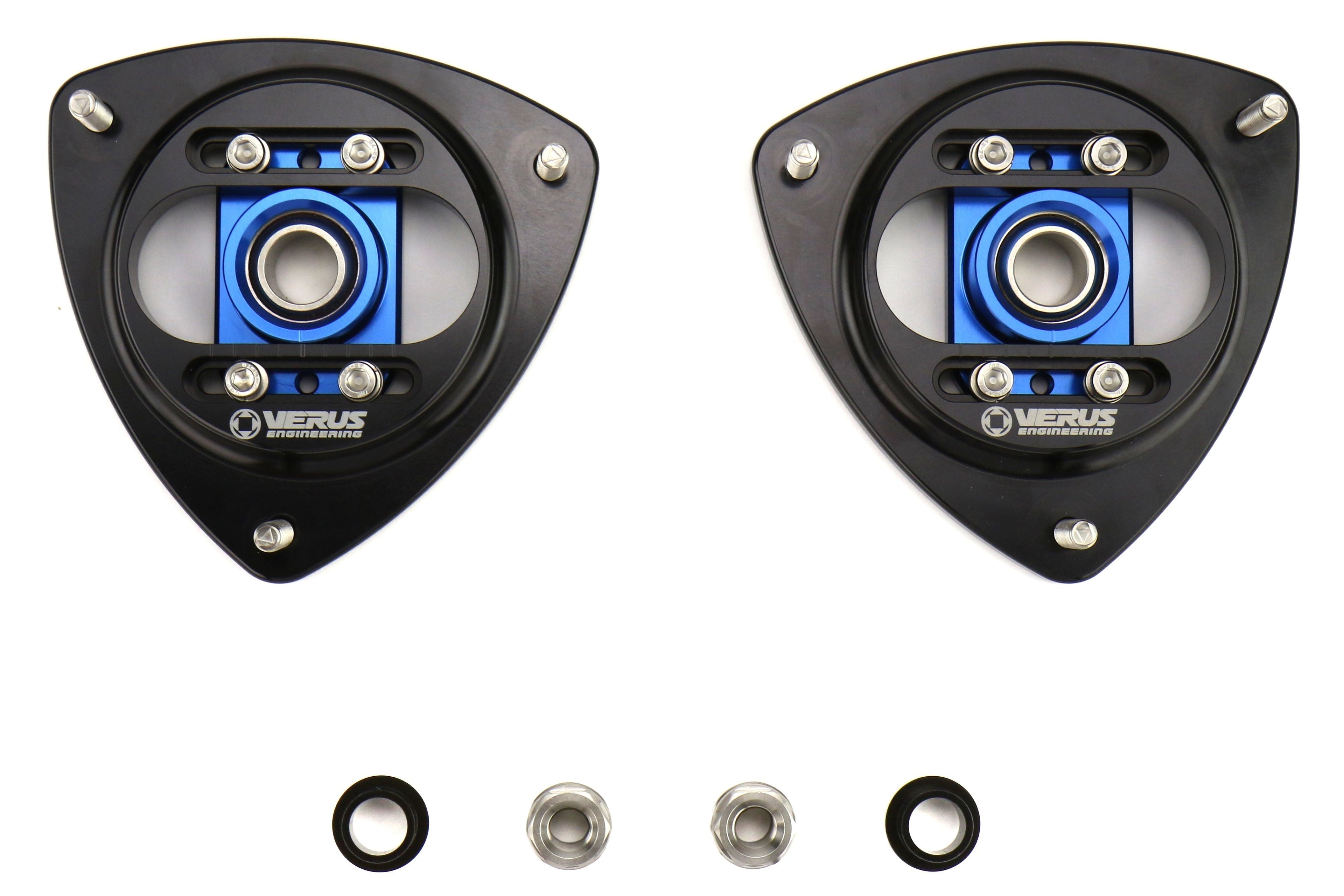 Verus Engineering Front Camber Plate Kit Blue - 2013-2021 Scion FRS / Subaru BRZ / Toyota 86