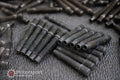 14 x 1.25 to 12 x 1.5 Bullet Nose Conversion Stud Kit 78mm with 17mm Black Conical Seat Nuts