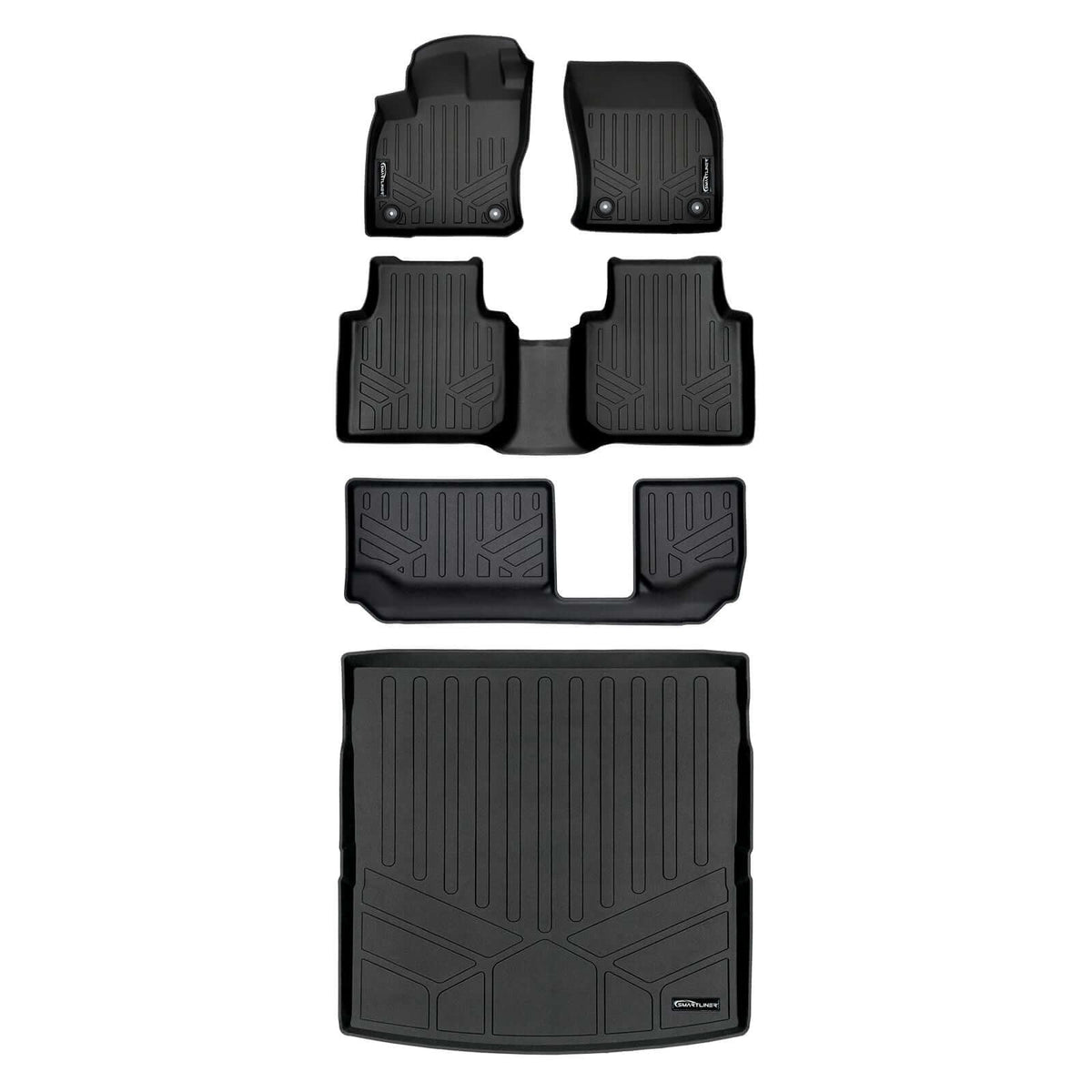 SMARTLINER Floor Liners for 2018-2024 Volkswagen Tiguan (7 Passenger)