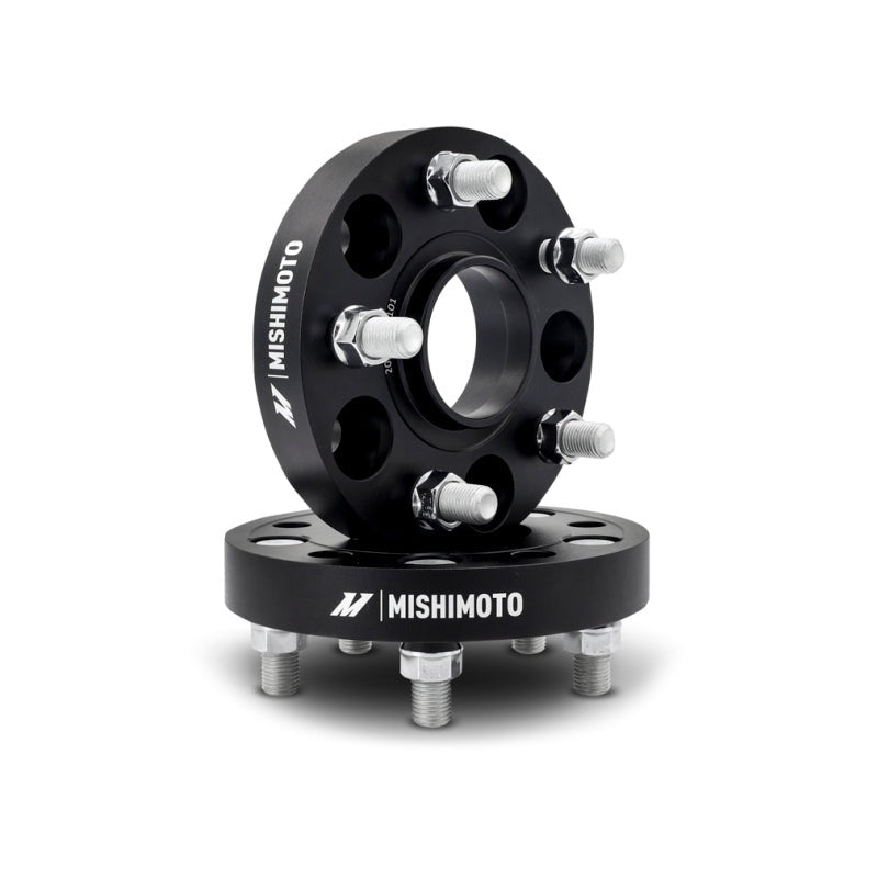 Mishimoto Wheel Spacers - 5x120 - 64.1 CB - M14 x1.5 - 20mm - Black - 2017-2026 Honda Civic Type R