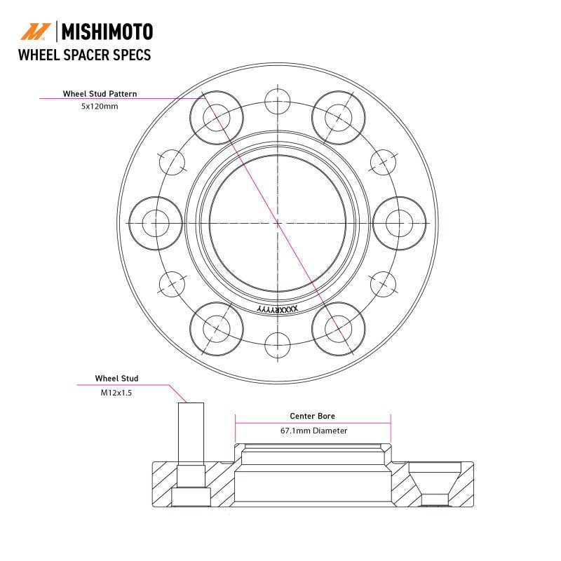 Mishimoto Wheel Spacers - 5x100 - 56.1 - 25 - M12 - Black - 2013-2026 Scion FR-S / Subaru BRZ / Toyota 86/GR86 / 2002–2014 Subaru WRX / 2004 Subaru WRX STI / 1998–2018 Subaru Forester / 2000–2019 Subaru Legacy / 2000–2019 Subaru Outback