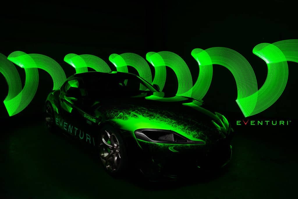 Eventuri Toyota A90 Supra Black Carbon Headlamp Race Duct