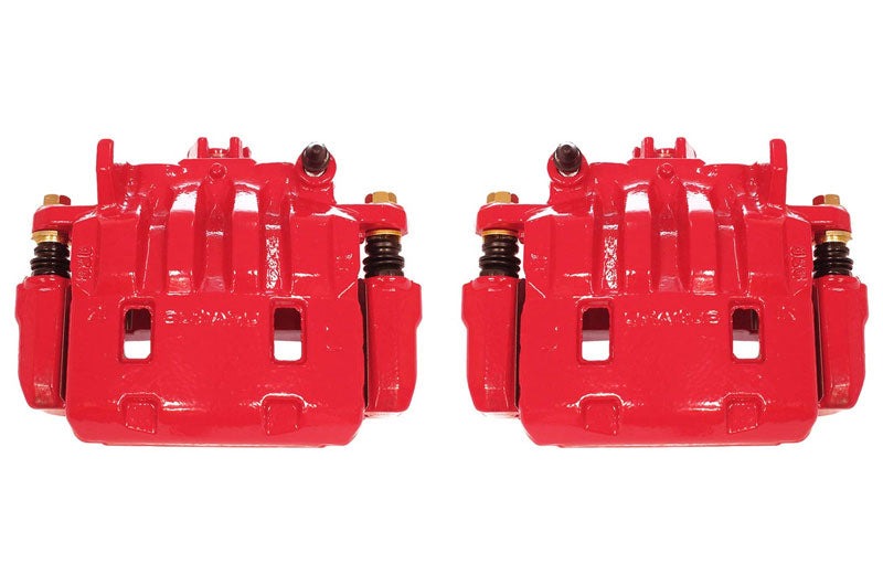 Power Stop Red Powder Coated Brake Calipers (Front Pair)