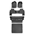 SMARTLINER Floor Mats 3 Rows and Cargo Liner Behind 2nd Row Set Black 2015 - 2020 Tahoe / Yukon (2nd Row Bench)s