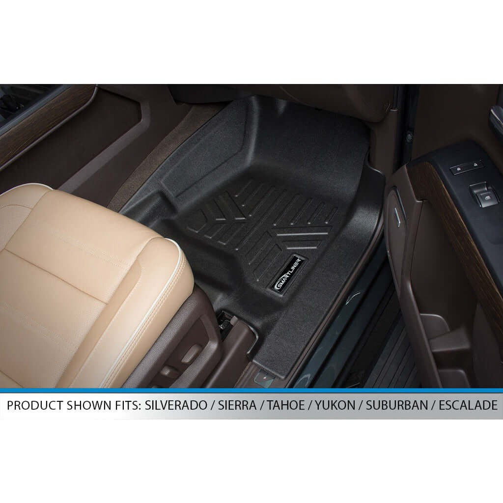 SMARTLINER Floor Liners for 2015-2020 Cadillac Escalade ESV (2nd Row Bucket)