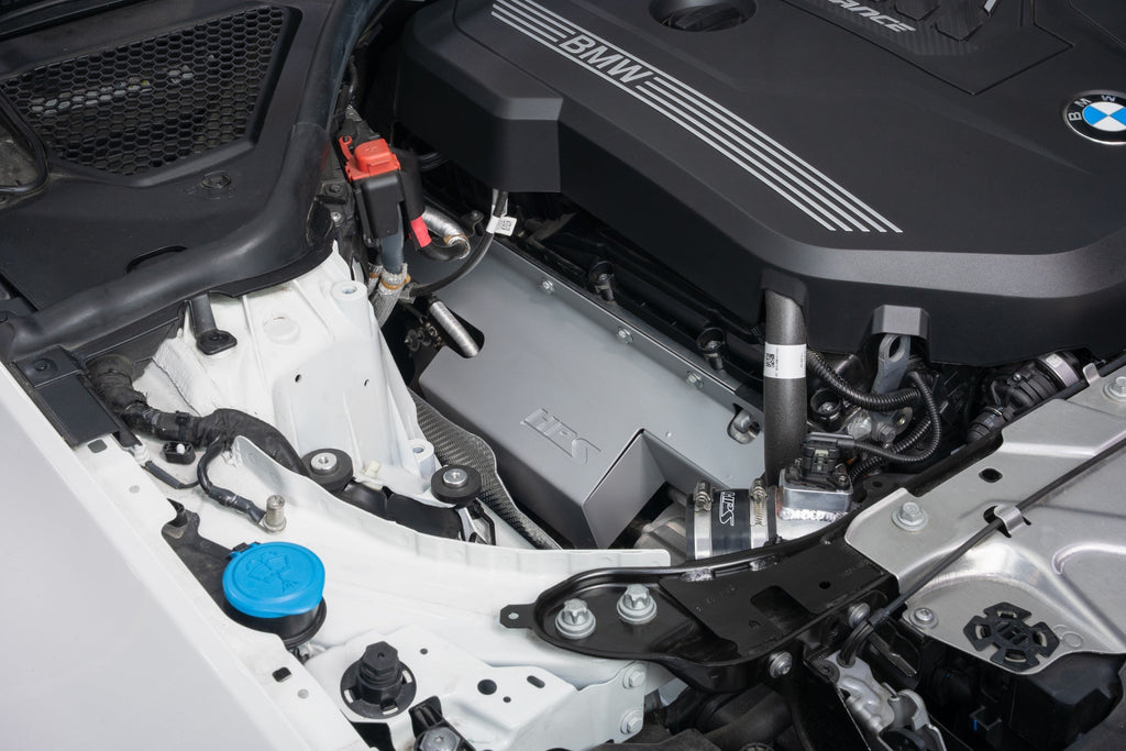 HPS Performance Turbo Heat Shield 2020-2024 BMW M340i B58 3.0L Turbo, Steel with Cerakote Ceramic Coating, 94-001