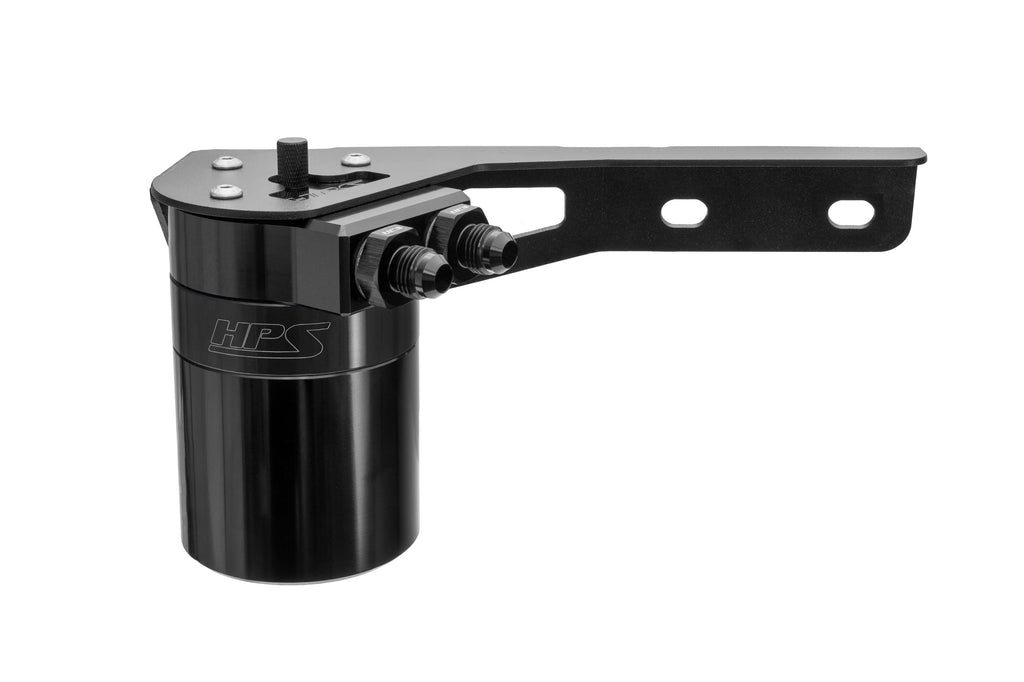 HPS Performance Aluminum Oil Catch Can Kit 2019-2026 Acura RDX 2.0L Turbo, Black, 860-015WB