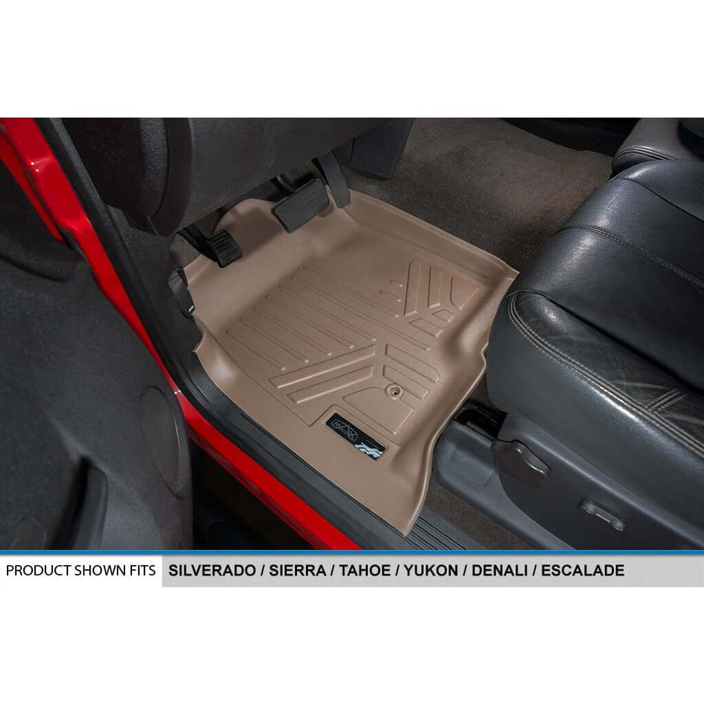 SMARTLINER Floor Liners for 2007-2013 Silverado/Sierra - 2007-14 Tahoe-Suburban-Yukon-Yukon XL-Escalade
