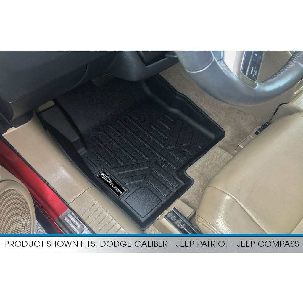SMARTLINER Floor Liners for 2007-2012 Dodge Caliber / 2007-2017 Jeep Patriot / Compass Old Body Style